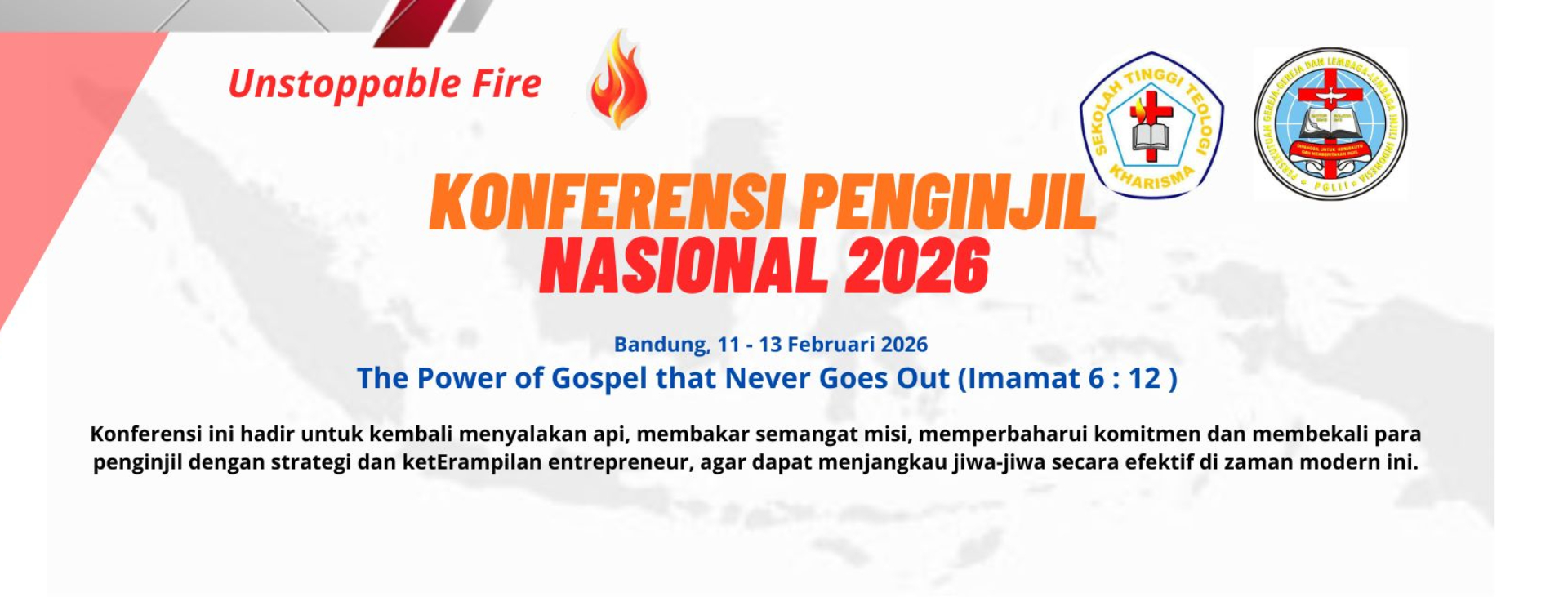 Konferensi Penginjil Nasional 2026 PGLII: Api yang Tak Pernah Padam